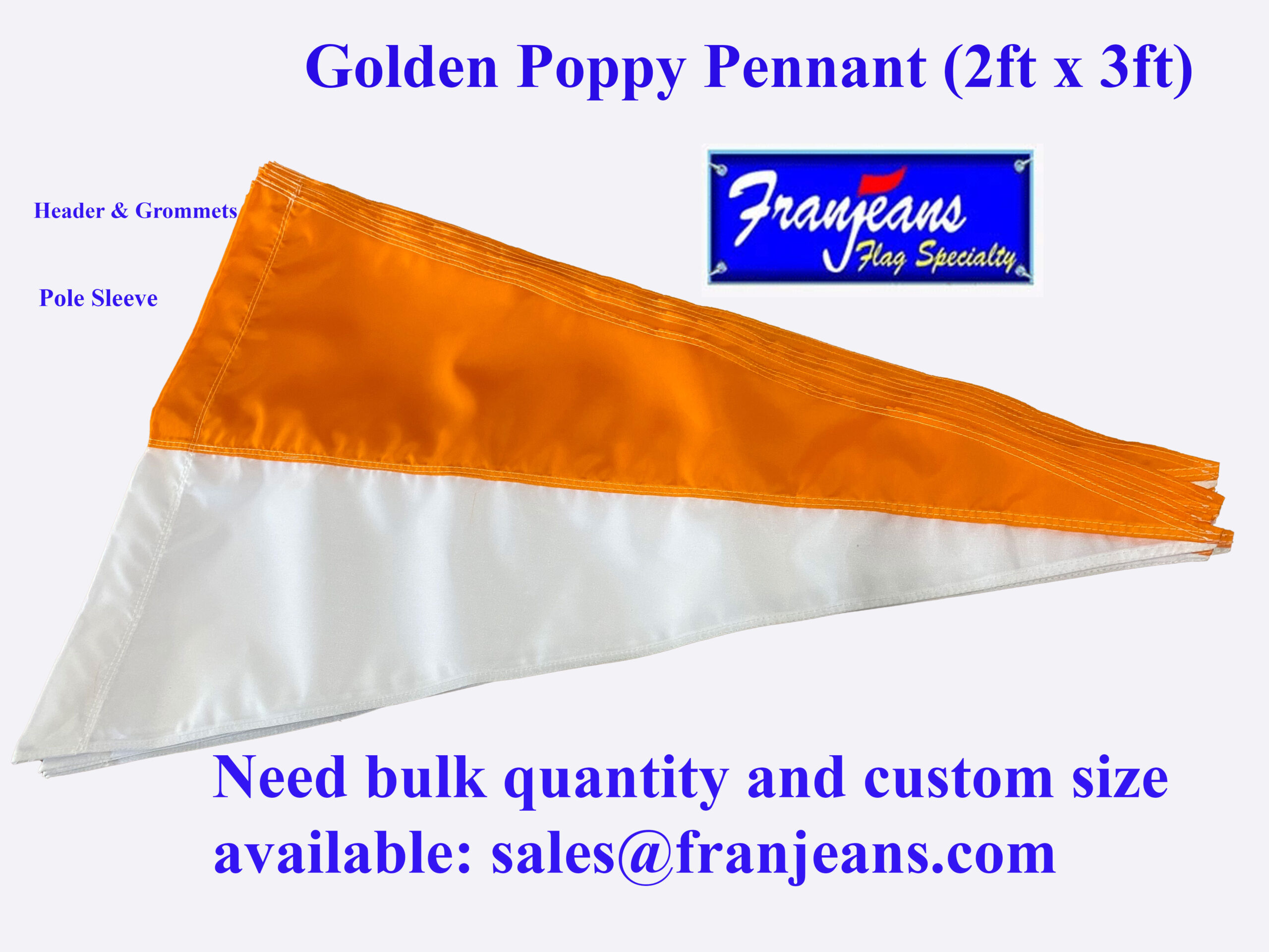 Custom pennant for event